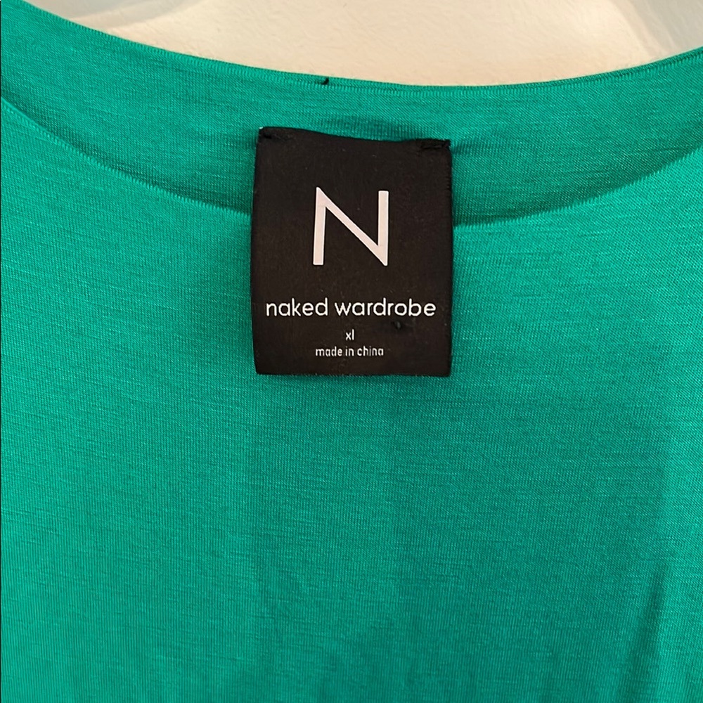 Naked Wardrobe Emerald Green Fitted Sleeveless Tank - Picture 2 of 2